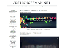 Tablet Screenshot of justinhoffman.net